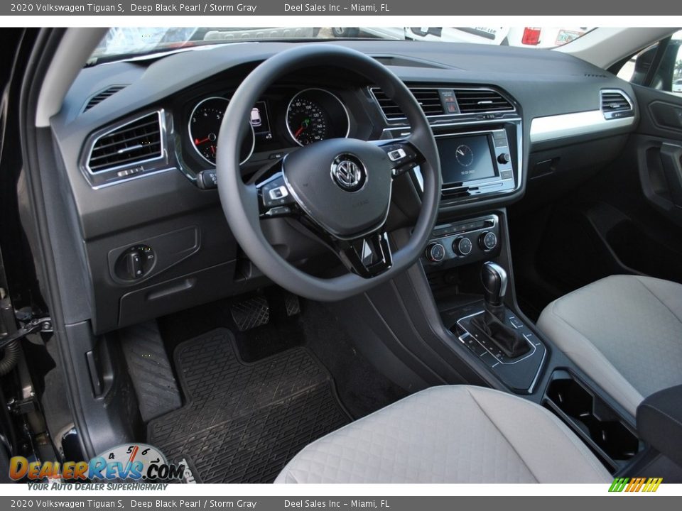 2020 Volkswagen Tiguan S Deep Black Pearl / Storm Gray Photo #13