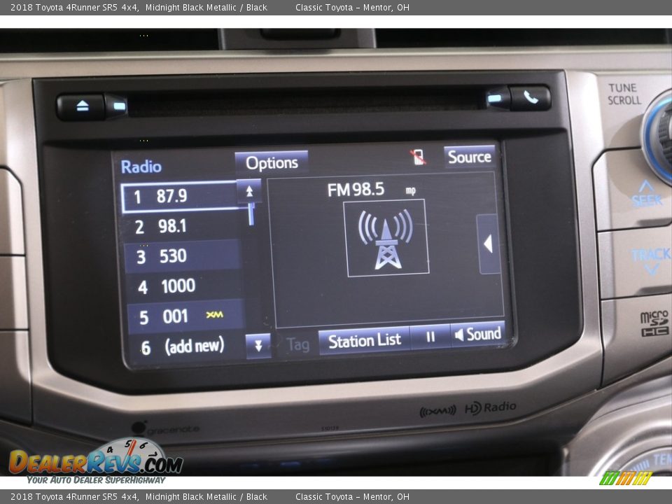 2018 Toyota 4Runner SR5 4x4 Midnight Black Metallic / Black Photo #11
