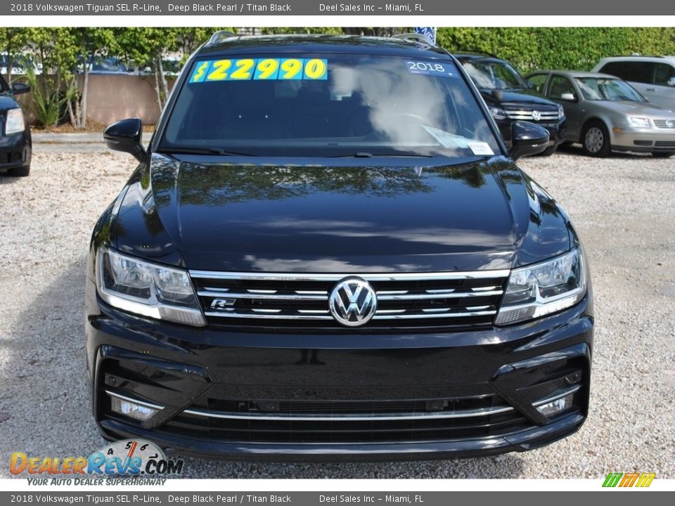 2018 Volkswagen Tiguan SEL R-Line Deep Black Pearl / Titan Black Photo #3
