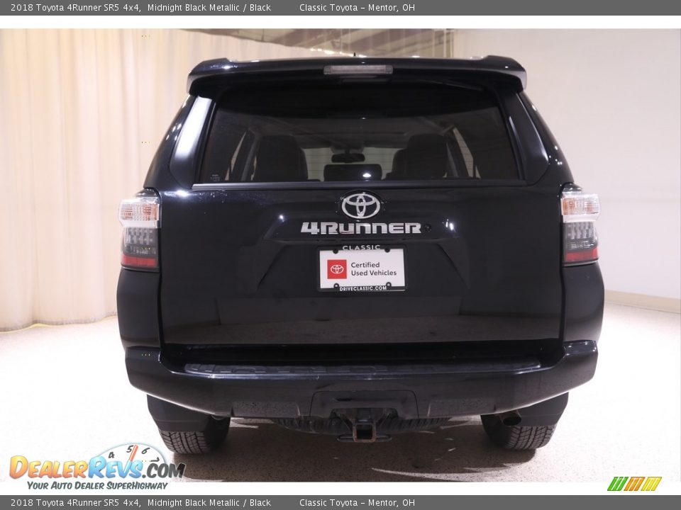 2018 Toyota 4Runner SR5 4x4 Midnight Black Metallic / Black Photo #22