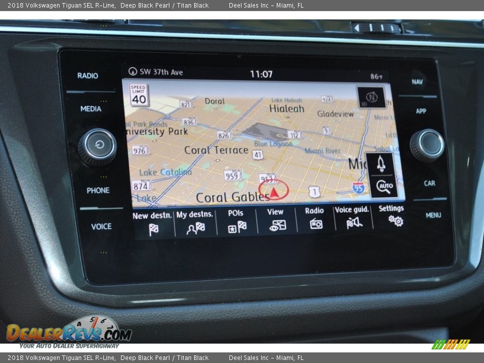 Navigation of 2018 Volkswagen Tiguan SEL R-Line Photo #15