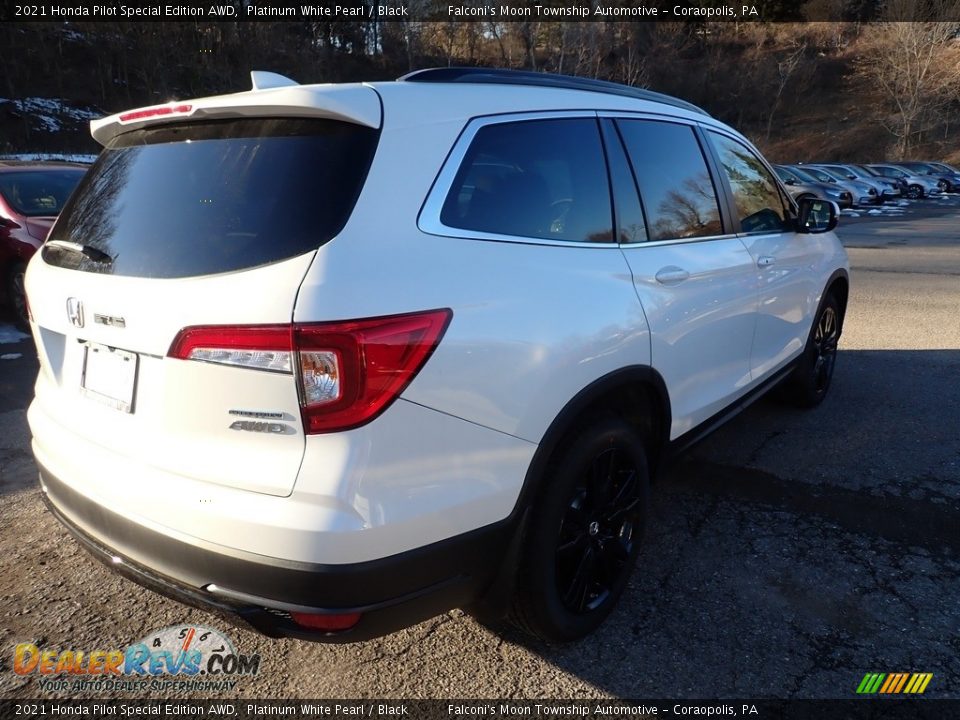 2021 Honda Pilot Special Edition AWD Platinum White Pearl / Black Photo #5