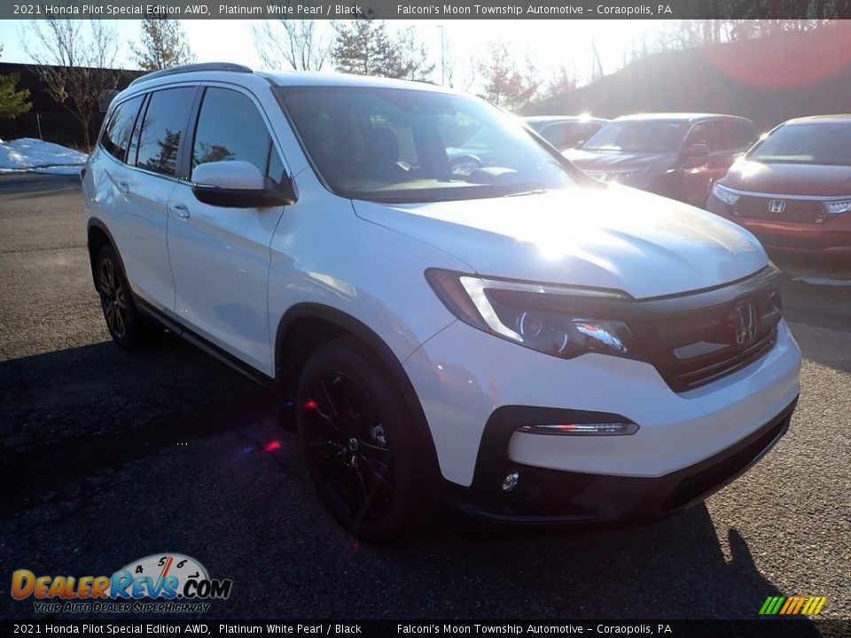 2021 Honda Pilot Special Edition AWD Platinum White Pearl / Black Photo #6