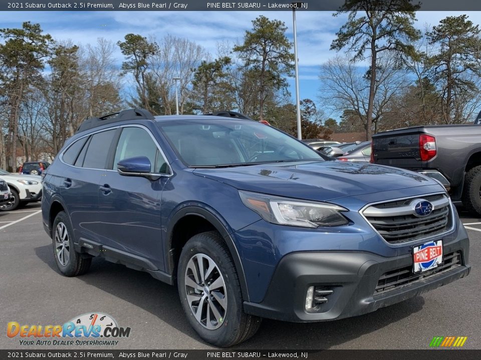 2021 Subaru Outback 2.5i Premium Abyss Blue Pearl / Gray Photo #1