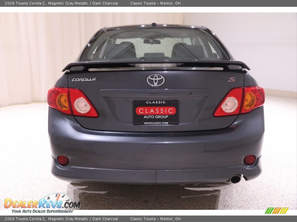 2009 Toyota Corolla S Magnetic Gray Metallic / Dark Charcoal Photo #17