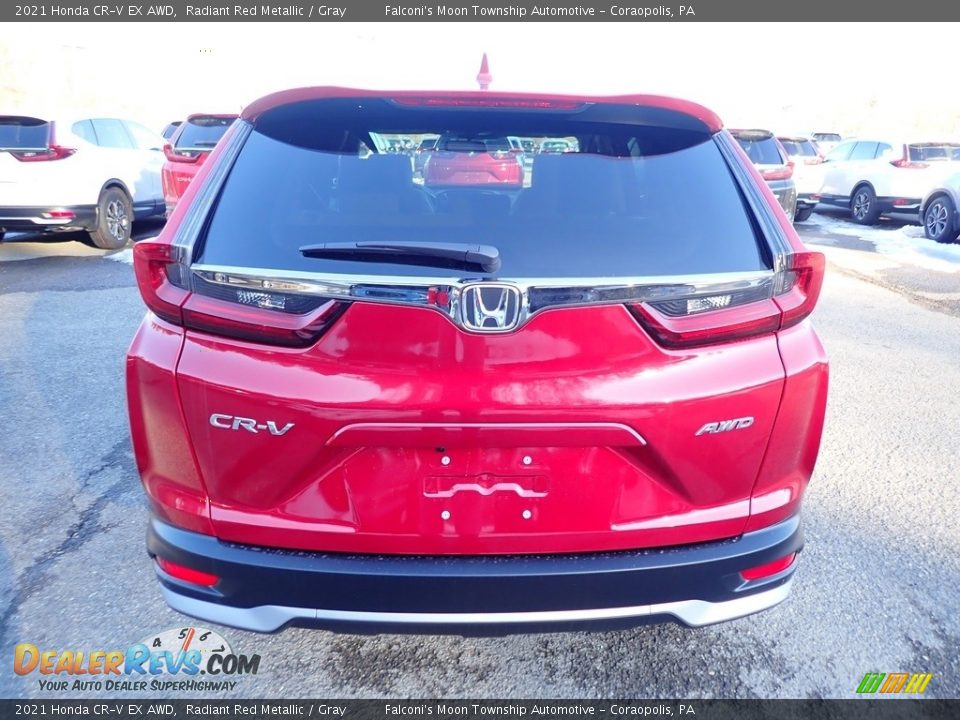 2021 Honda CR-V EX AWD Radiant Red Metallic / Gray Photo #4