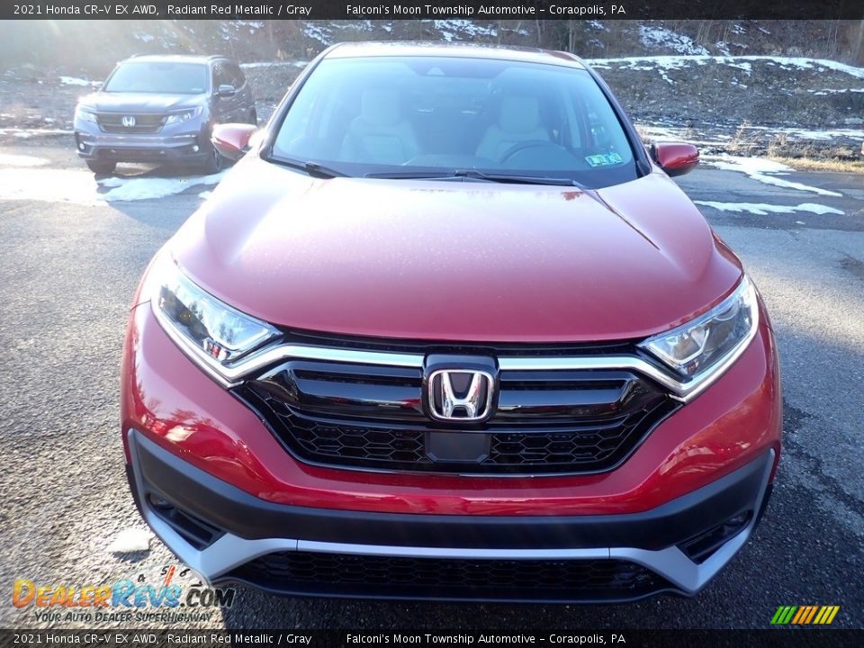 2021 Honda CR-V EX AWD Radiant Red Metallic / Gray Photo #7