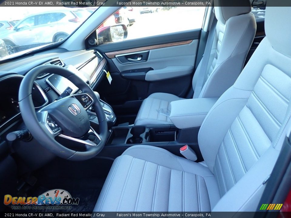 2021 Honda CR-V EX AWD Radiant Red Metallic / Gray Photo #8