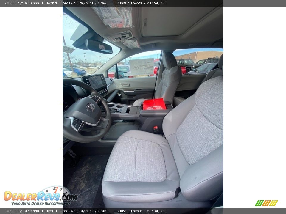 2021 Toyota Sienna LE Hybrid Predawn Gray Mica / Gray Photo #2