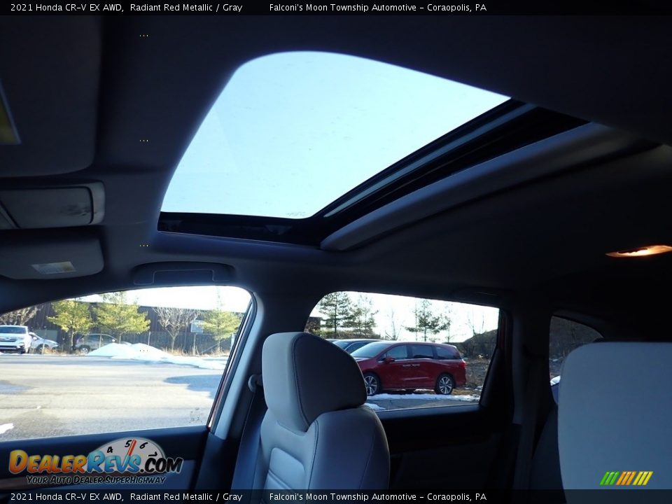 2021 Honda CR-V EX AWD Radiant Red Metallic / Gray Photo #13