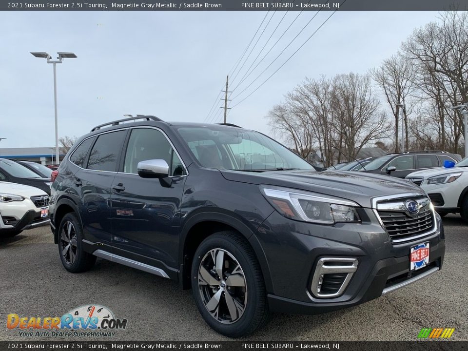 2021 Subaru Forester 2.5i Touring Magnetite Gray Metallic / Saddle Brown Photo #1