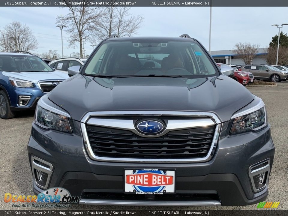 2021 Subaru Forester 2.5i Touring Magnetite Gray Metallic / Saddle Brown Photo #3