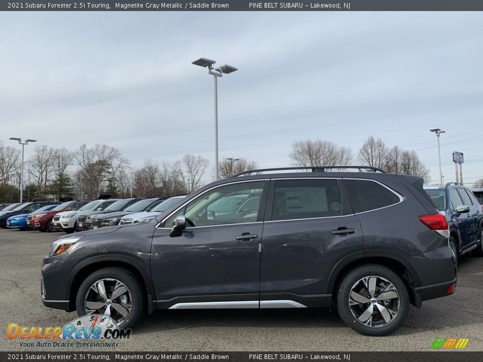 2021 Subaru Forester 2.5i Touring Magnetite Gray Metallic / Saddle Brown Photo #4