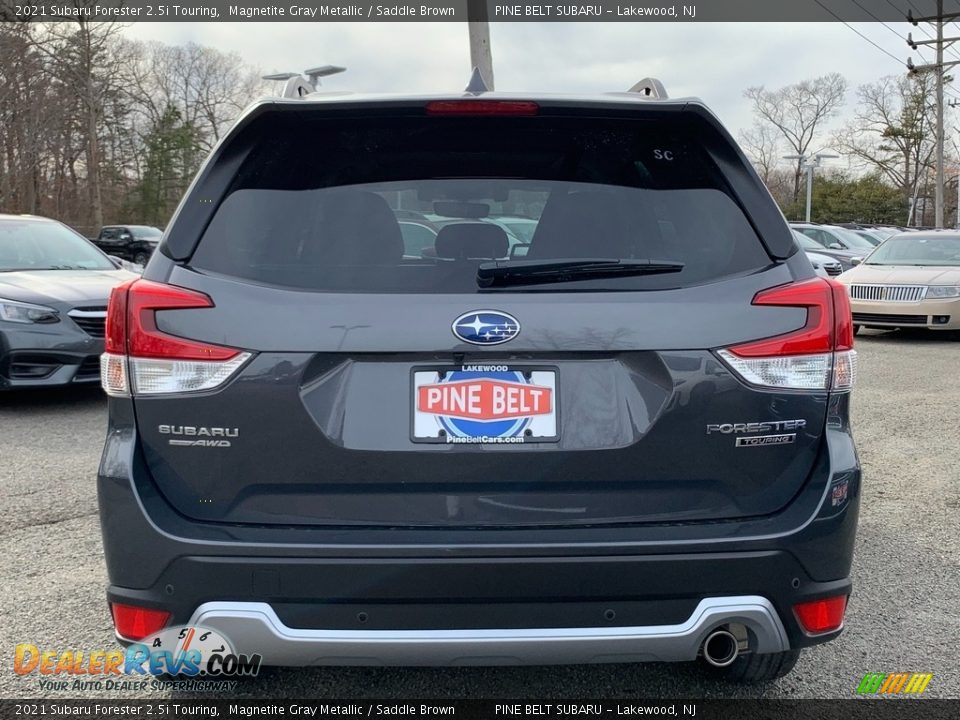 2021 Subaru Forester 2.5i Touring Magnetite Gray Metallic / Saddle Brown Photo #7