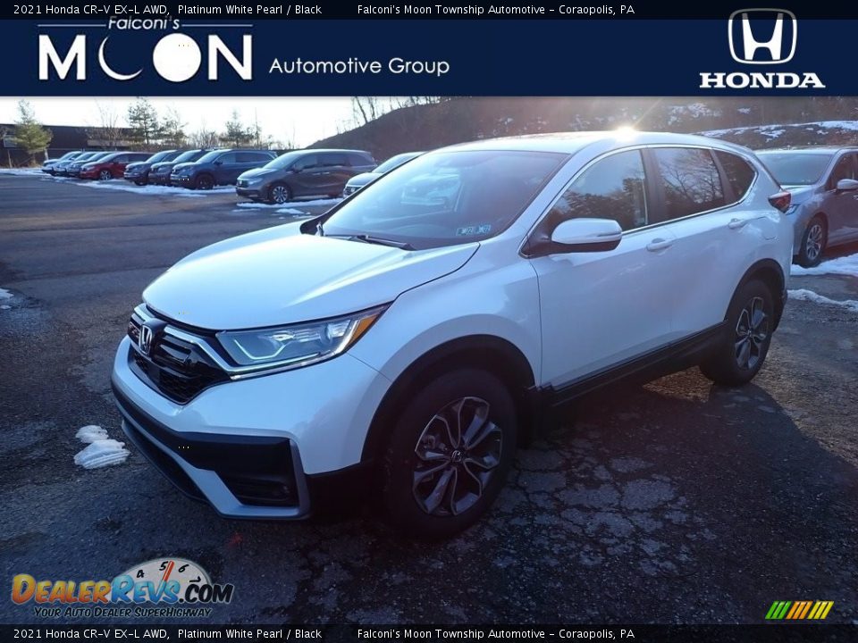 2021 Honda CR-V EX-L AWD Platinum White Pearl / Black Photo #1