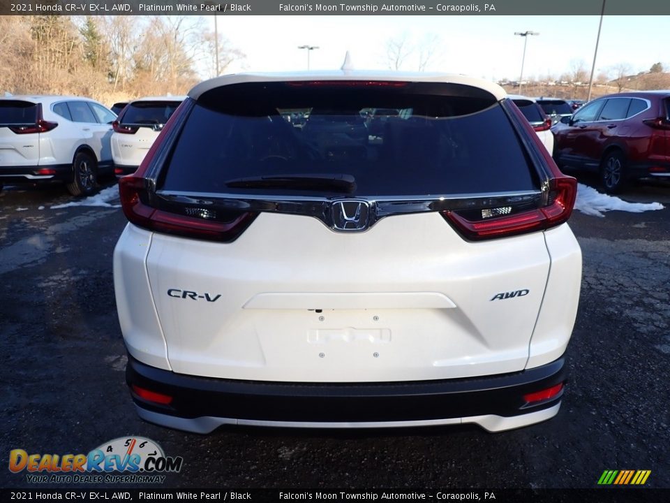 2021 Honda CR-V EX-L AWD Platinum White Pearl / Black Photo #3