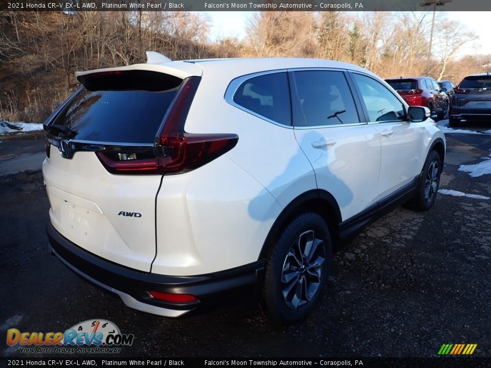 2021 Honda CR-V EX-L AWD Platinum White Pearl / Black Photo #4