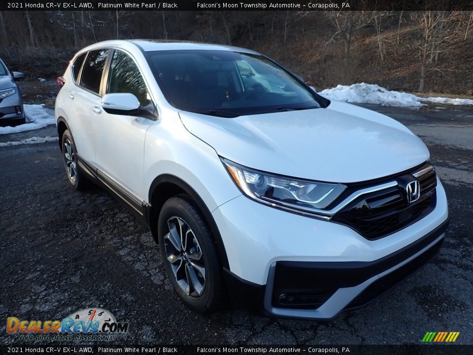 2021 Honda CR-V EX-L AWD Platinum White Pearl / Black Photo #5