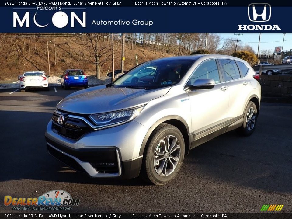 2021 Honda CR-V EX-L AWD Hybrid Lunar Silver Metallic / Gray Photo #1