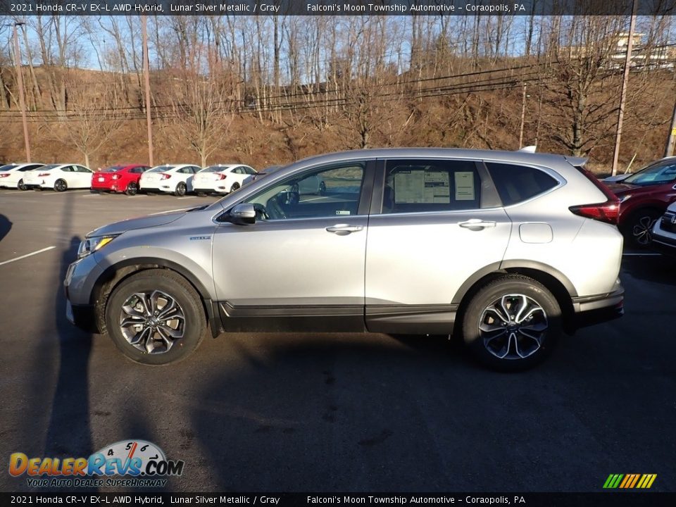 2021 Honda CR-V EX-L AWD Hybrid Lunar Silver Metallic / Gray Photo #2