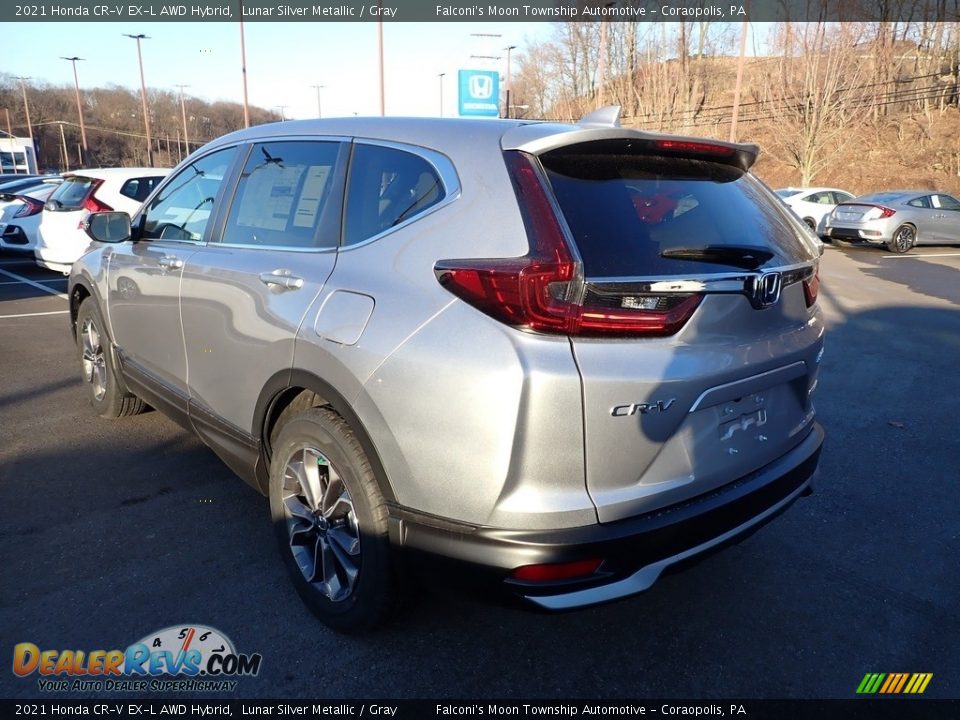 2021 Honda CR-V EX-L AWD Hybrid Lunar Silver Metallic / Gray Photo #3