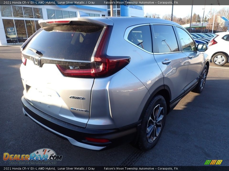 2021 Honda CR-V EX-L AWD Hybrid Lunar Silver Metallic / Gray Photo #5