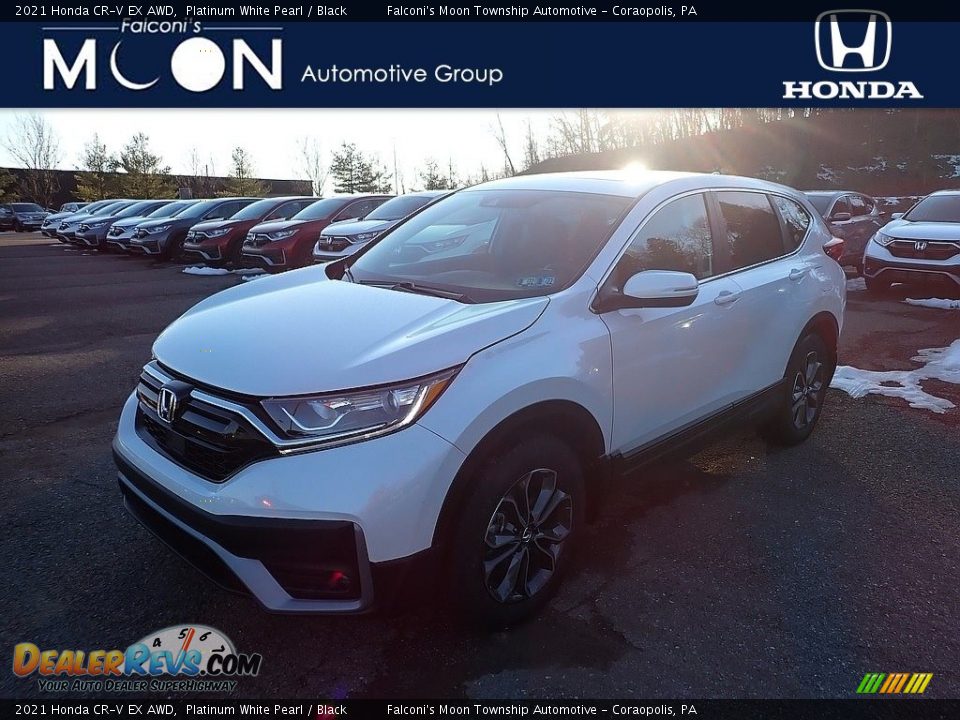2021 Honda CR-V EX AWD Platinum White Pearl / Black Photo #1