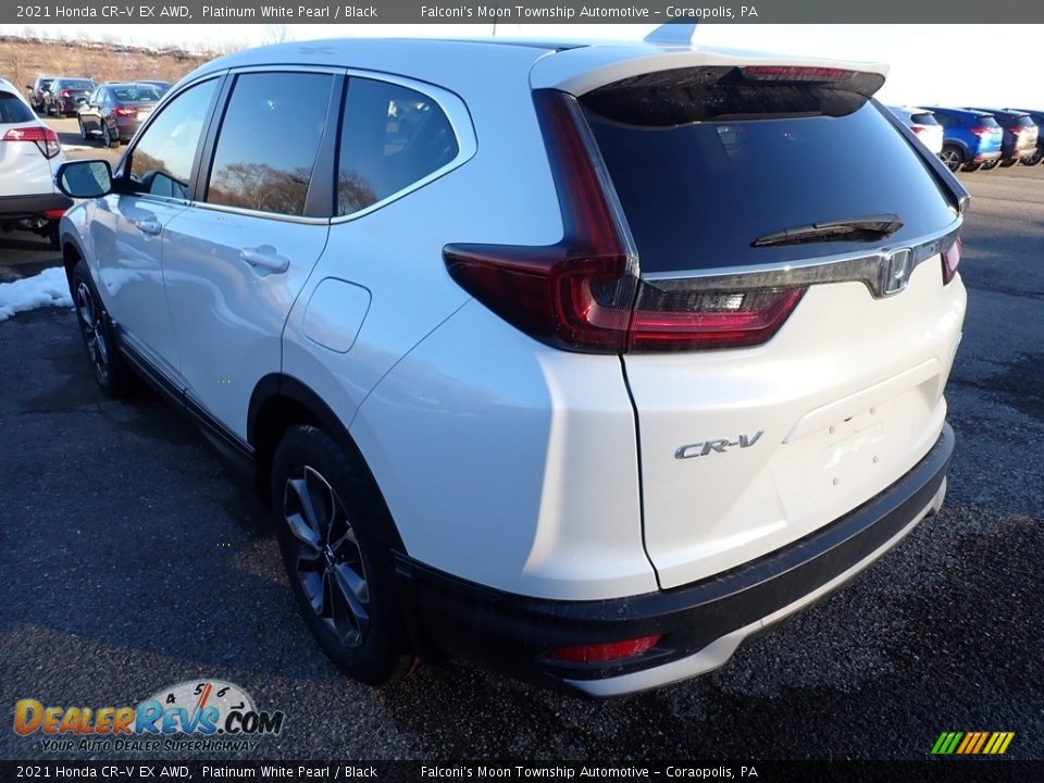 2021 Honda CR-V EX AWD Platinum White Pearl / Black Photo #3