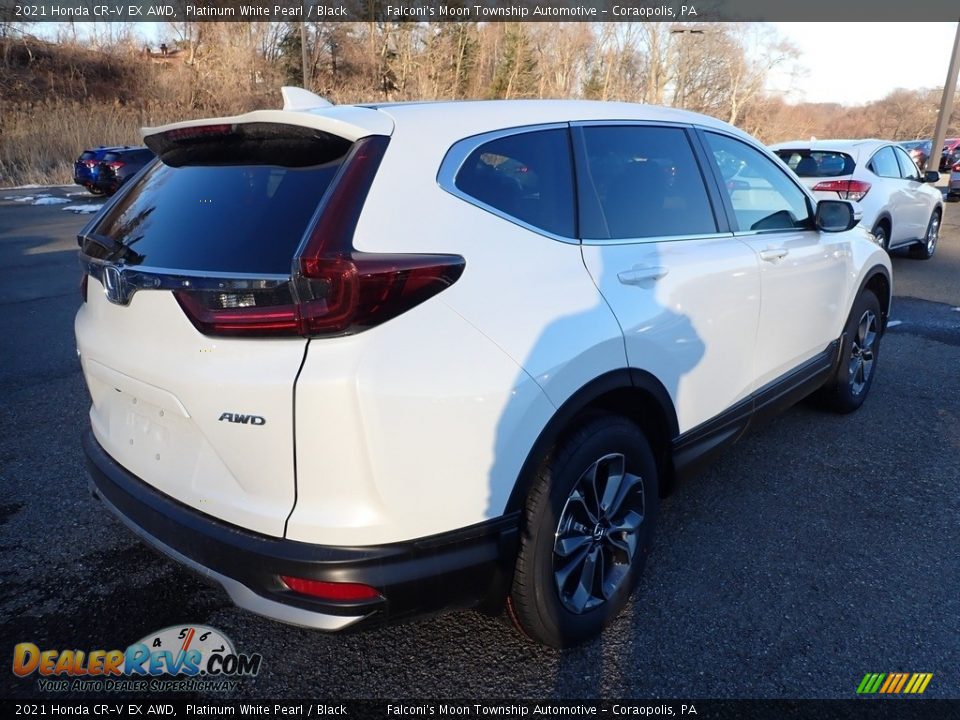 2021 Honda CR-V EX AWD Platinum White Pearl / Black Photo #5