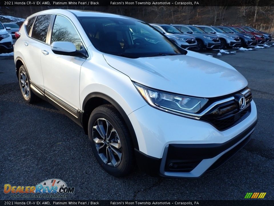 2021 Honda CR-V EX AWD Platinum White Pearl / Black Photo #6