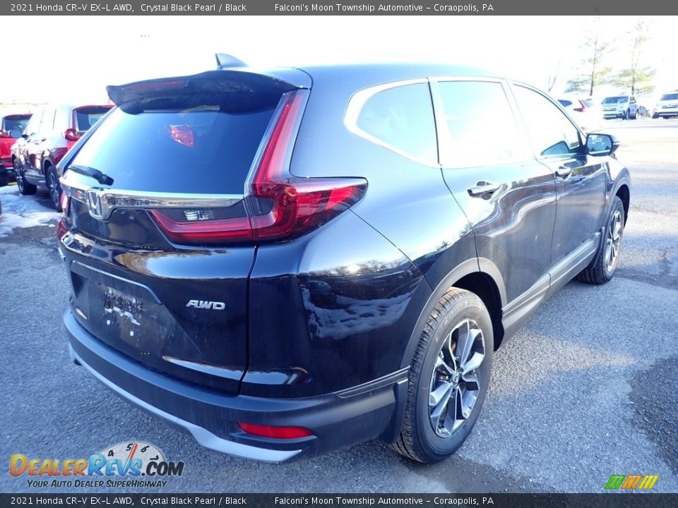 2021 Honda CR-V EX-L AWD Crystal Black Pearl / Black Photo #5