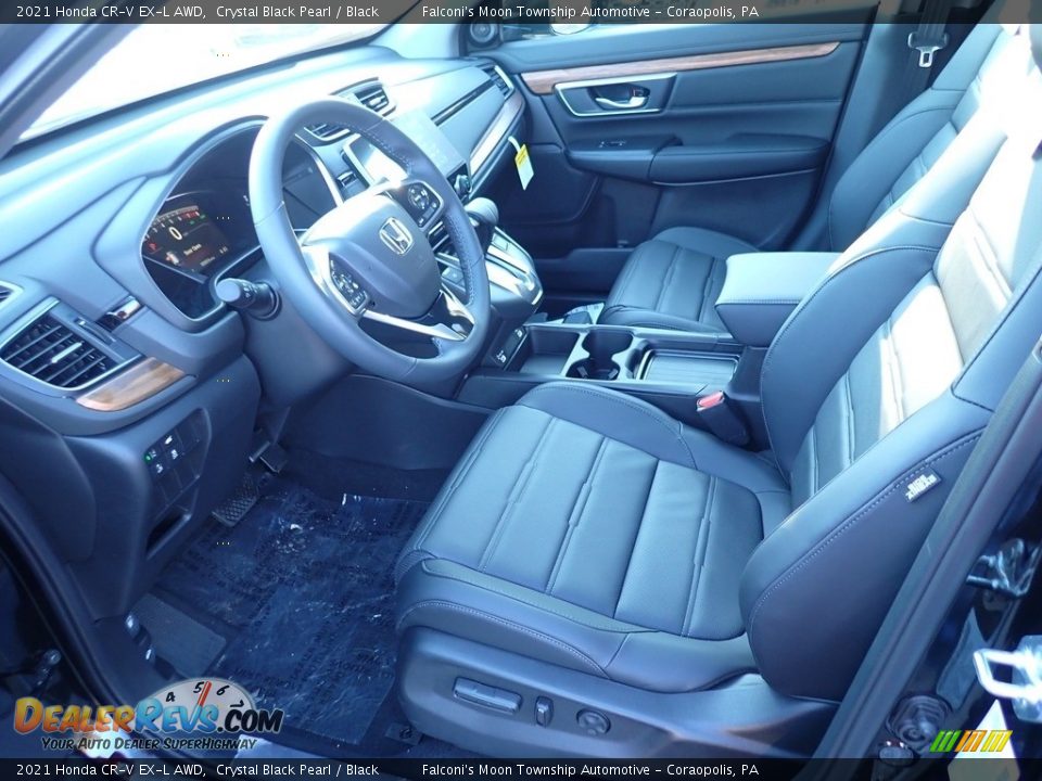 2021 Honda CR-V EX-L AWD Crystal Black Pearl / Black Photo #8