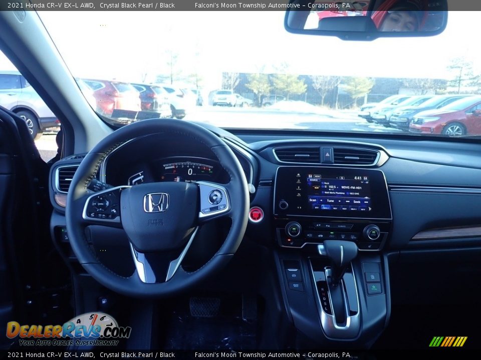 2021 Honda CR-V EX-L AWD Crystal Black Pearl / Black Photo #10