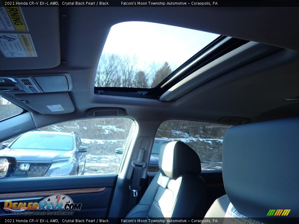 2021 Honda CR-V EX-L AWD Crystal Black Pearl / Black Photo #13