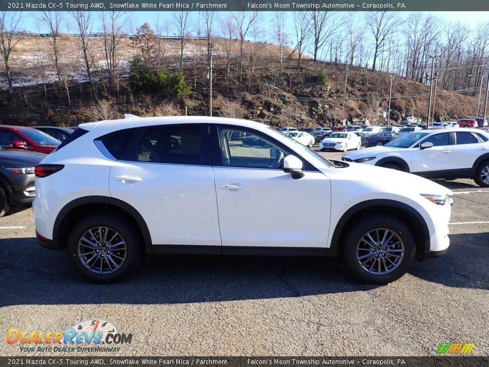 2021 Mazda CX-5 Touring AWD Snowflake White Pearl Mica / Parchment Photo #1