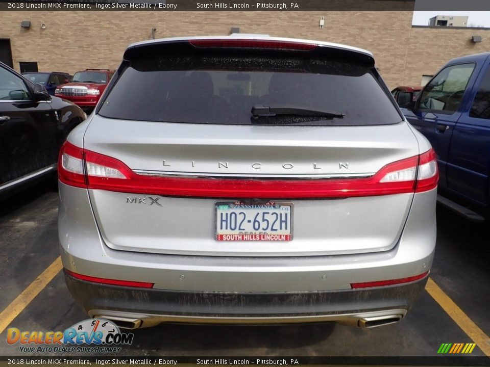 2018 Lincoln MKX Premiere Ingot Silver Metallic / Ebony Photo #3