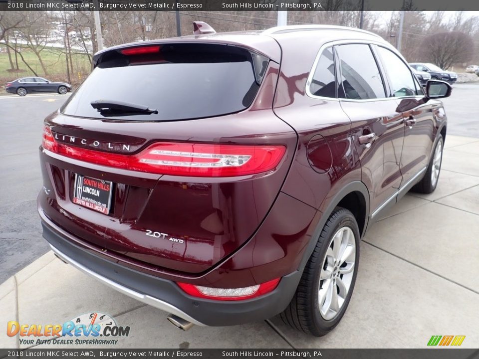 2018 Lincoln MKC Select AWD Burgundy Velvet Metallic / Espresso Photo #6