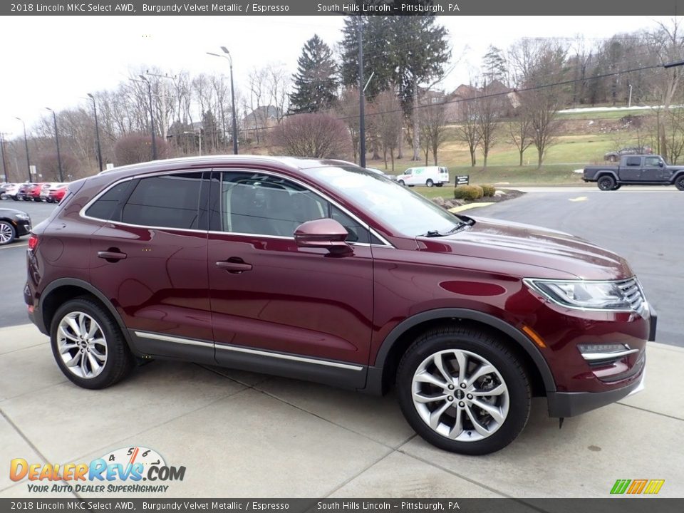 2018 Lincoln MKC Select AWD Burgundy Velvet Metallic / Espresso Photo #7