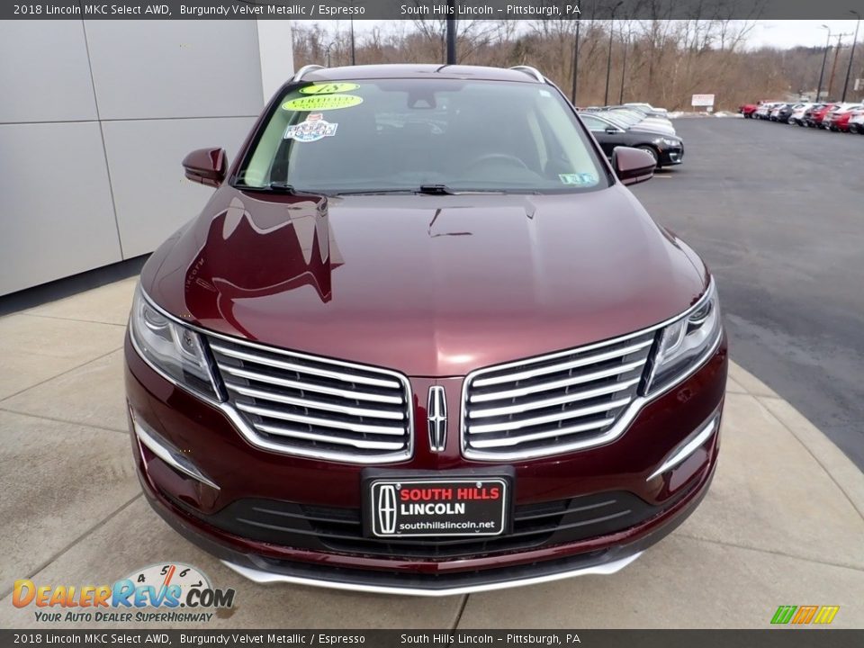 2018 Lincoln MKC Select AWD Burgundy Velvet Metallic / Espresso Photo #9