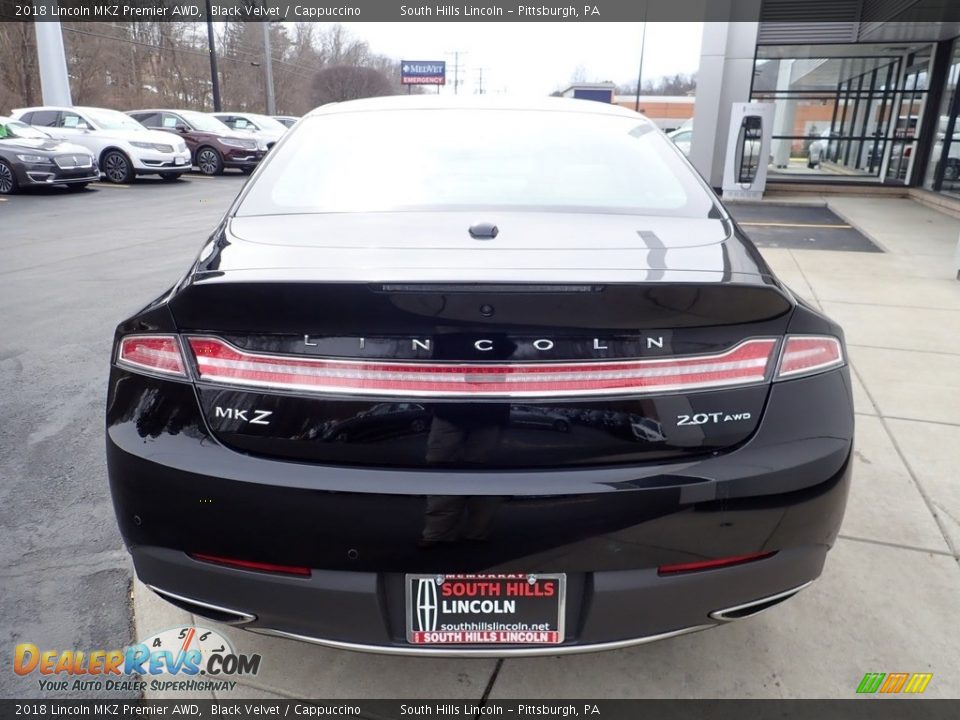 2018 Lincoln MKZ Premier AWD Black Velvet / Cappuccino Photo #4