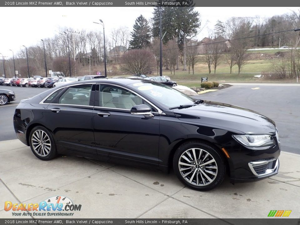 2018 Lincoln MKZ Premier AWD Black Velvet / Cappuccino Photo #7