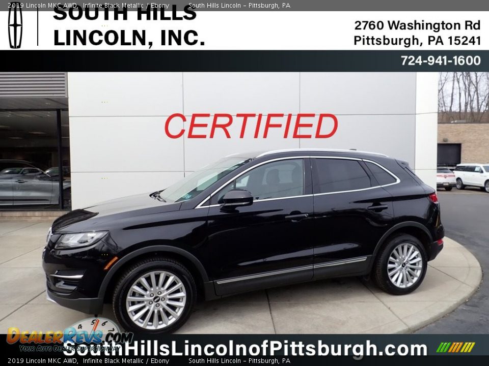 2019 Lincoln MKC AWD Infinite Black Metallic / Ebony Photo #1