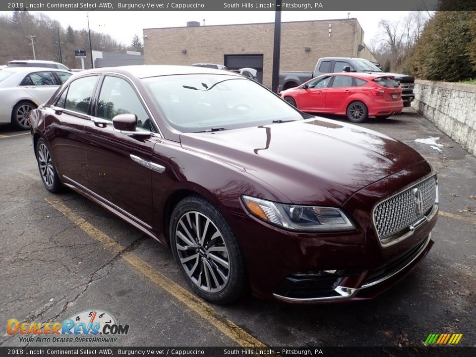 Burgundy Velvet 2018 Lincoln Continental Select AWD Photo #4