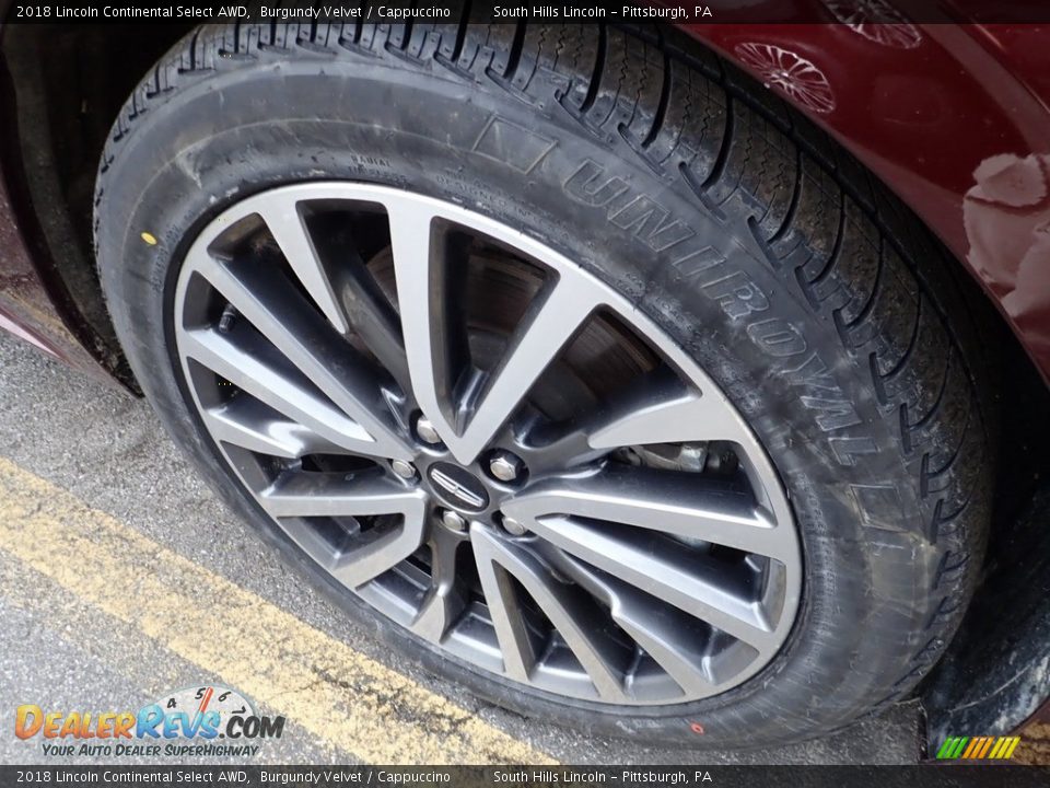 2018 Lincoln Continental Select AWD Burgundy Velvet / Cappuccino Photo #5