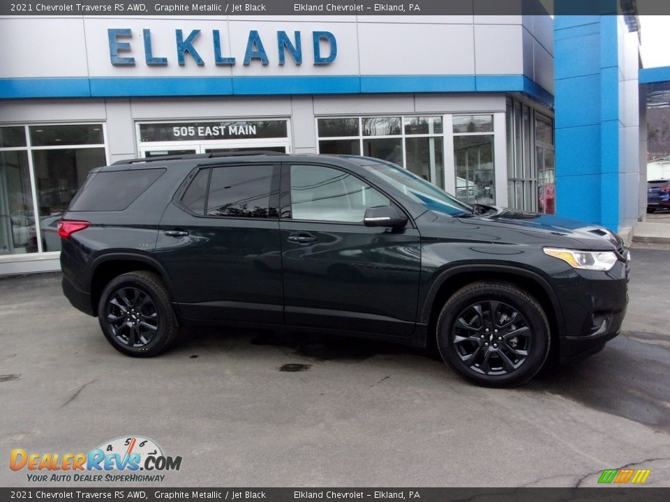 2021 Chevrolet Traverse RS AWD Graphite Metallic / Jet Black Photo #1