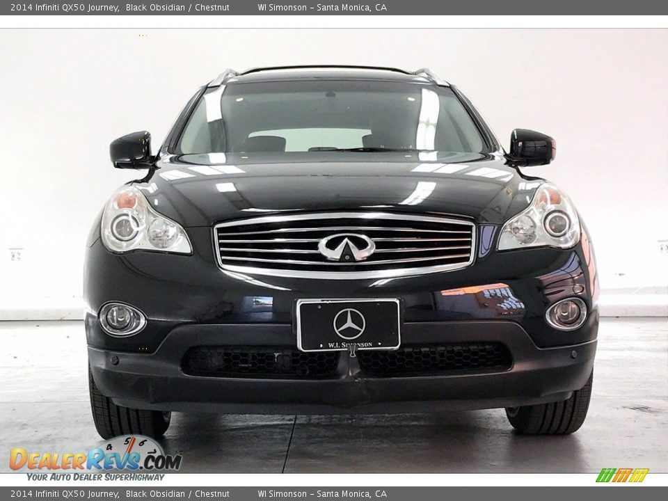 2014 Infiniti QX50 Journey Black Obsidian / Chestnut Photo #2