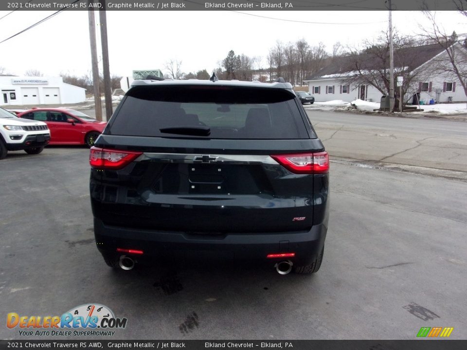 2021 Chevrolet Traverse RS AWD Graphite Metallic / Jet Black Photo #3