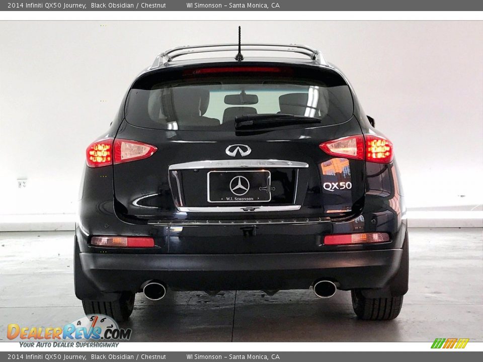 2014 Infiniti QX50 Journey Black Obsidian / Chestnut Photo #3