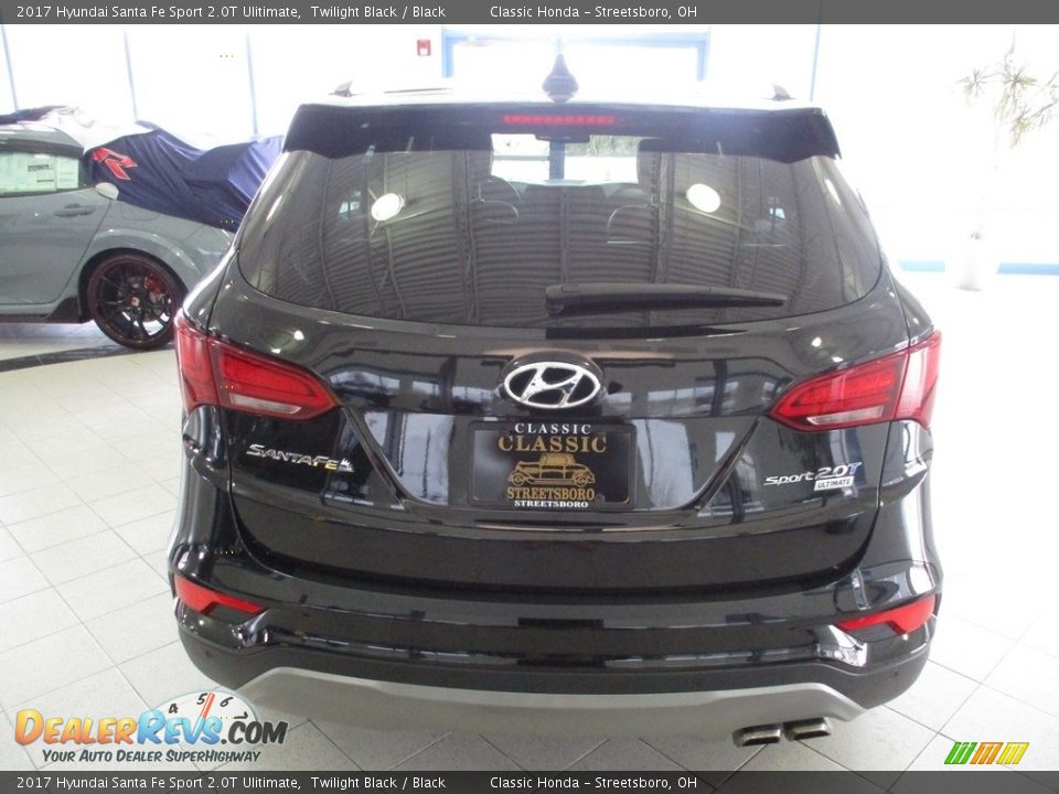 2017 Hyundai Santa Fe Sport 2.0T Ulitimate Twilight Black / Black Photo #8