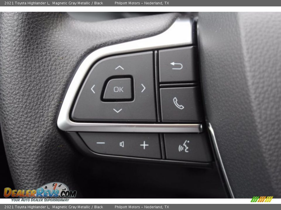 2021 Toyota Highlander L Magnetic Gray Metallic / Black Photo #11